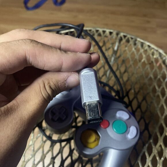 Nintendo Gamecube Platinum Silver Controller Official OEM Untested - Picture 14 of 15